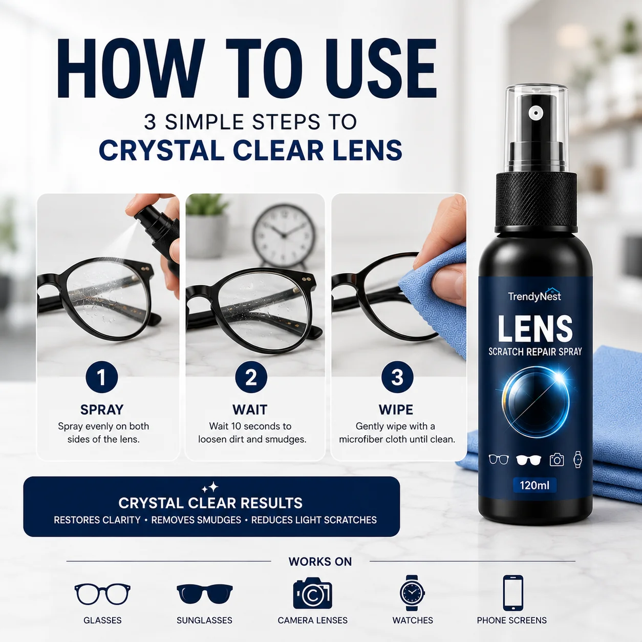 Lens Revive Scratch Repair Spray ( BUY 1 GET 1 FREE )