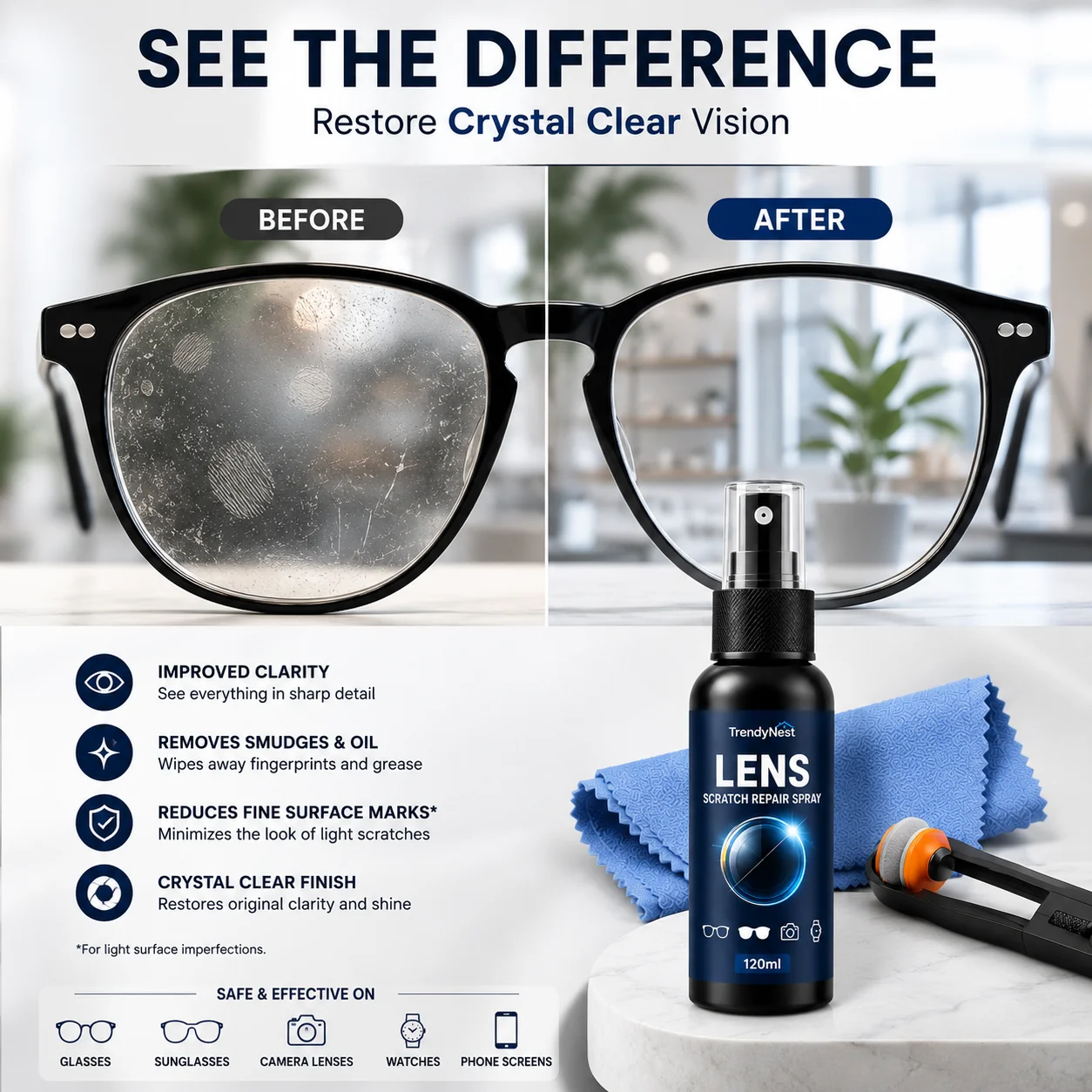 Lens Revive Scratch Repair Spray ( BUY 1 GET 1 FREE )