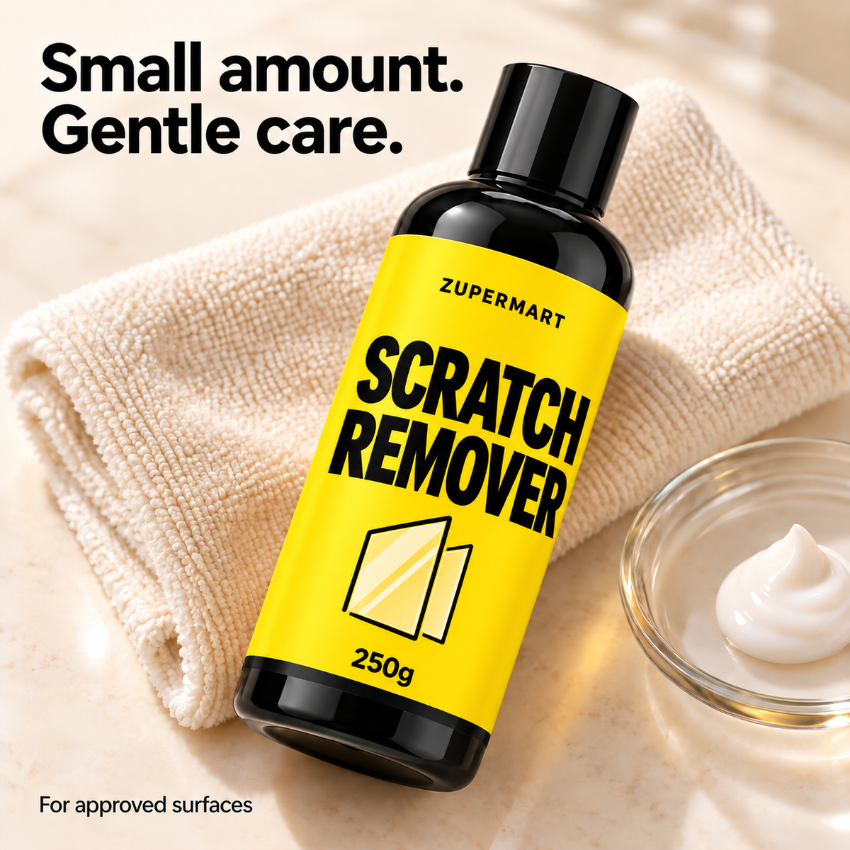 Scratch Remover250g bottle and paste texture detail