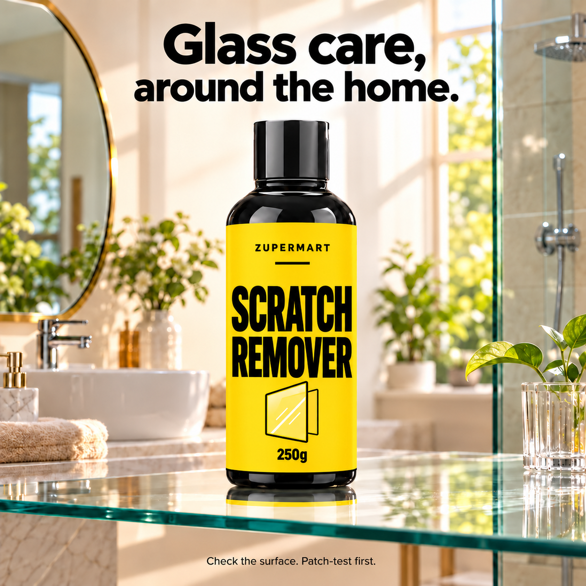 Scratch Remover250g with household glass-use contexts